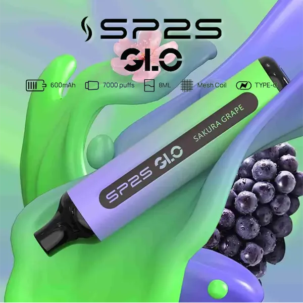 思博瑞SP2S-GLO-7000口拋棄式電子煙-副1 思博瑞SP2S GLO 7000口拋棄式電子煙 副1