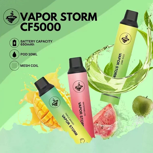 風暴VAPOR-STORM-CF5000口-拋棄式電子煙 風暴VAPOR STORM CF5000口 拋棄式電子煙